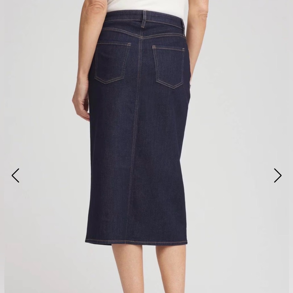 Chico’s dark wash denim pencil skirt NWT size 3 (U.S. 16) - Picture 8 of 9